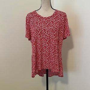 3/$10 worn once hi lo shirt large Susan graver